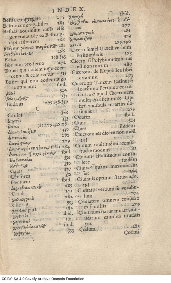 17 x 11 εκ. 343 + 47 σ. χ.α. + 1 ένθετο, όπου στο verso του εξωφύλλου χειρόγραφες σ